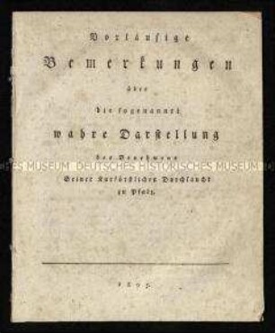 Abhandlung über die Rolle des Kurfürsten Maximilian IV. Joseph von Pfalz-Bayern während der Koalitionskriege