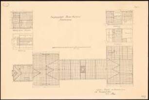 Hauptbahnhof Barmen: Grundriss Sparrenlage 1:100