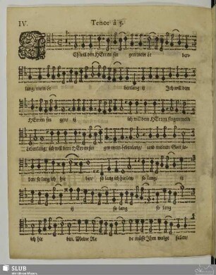 IV. Ich will dem Herren singen