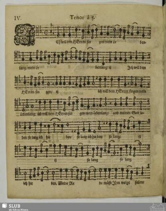 IV. Ich will dem Herren singen