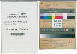 Entnazifizierung Friedrich Kreuselberg , geb. 13.05.1905 (Milchhaendler)