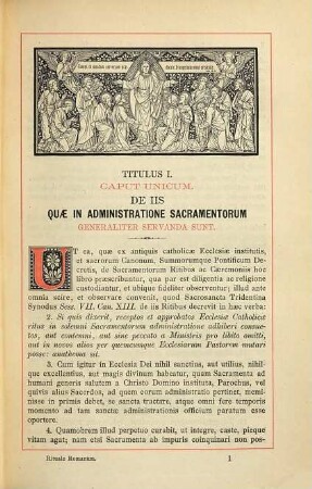 Rituale Romanum : Pauli V. pontificis maximi jussu editum et a Benedicto XIV. auctum et castigatum cui novissima accedit benedictionum et instructionum appendix