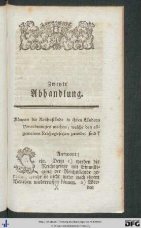 Zweyte Abhandlung.