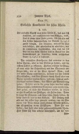 Kap. IV. Einfachste Krankheiten der festen Theile