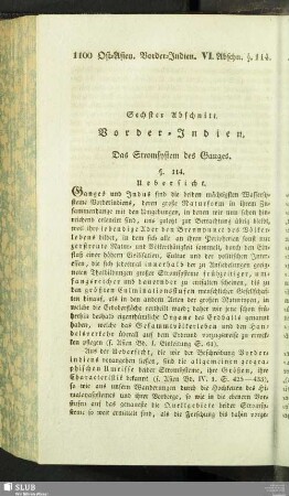 Sechster Abschnitt. Vorder-Indien. Das Stromsystem des Ganges