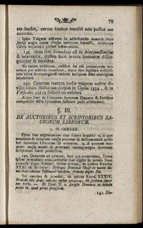 §. III. De Auctoribus Et Scriptoribus Sacrorum Librorum.