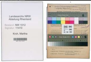 Entnazifizierung Martha Kroh , geb. 10.01.1902 ()