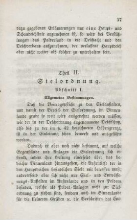 Theil II. Sielordnung.