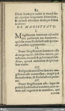 De Magistratu