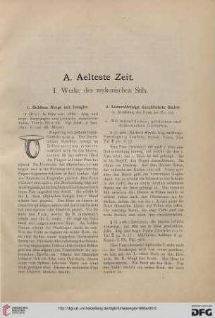 I: Werke des mykenischen Stils