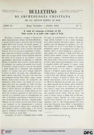 Nr. 5 (Settembre e Ottobre 1868)
