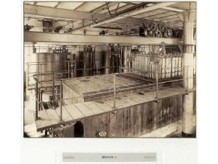 Die Bierbrauerei Friedrich Hoepfner in Karlsruhe. Die neue Brauerei mit Burghof - Eisfabrik I