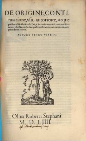 De origine ministerii verbi Dei