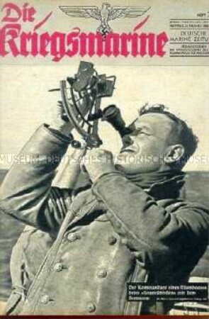 Illustrierte Halbmonatszeitschrift "Die Kriegsmarine" u.a. zum Seekrieg im Pazifik