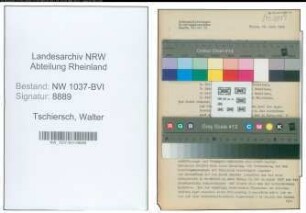 Entnazifizierung Walter Tschiersch , geb. 26.12.1897 (Justizinspektor)