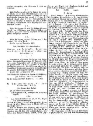 Schulgelderhöhung mit Rückwirkender Kraft : [Amtlicher Teil]