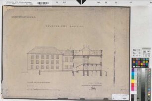Arnsberg, Landgericht, Hauptgebäude, West-Ansicht