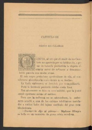 Capítulo III - Perdón sin palabras
