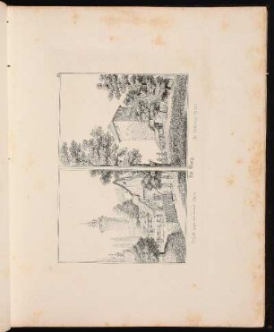 32. Die Burg. Ansicht gegen den runden Thurm. Der fünfeckige Thurm. - Burg Nürnberg, Nürnberg, Sinwellturm; Burg Nürnberg, Nürnberg, Fünfeckturm