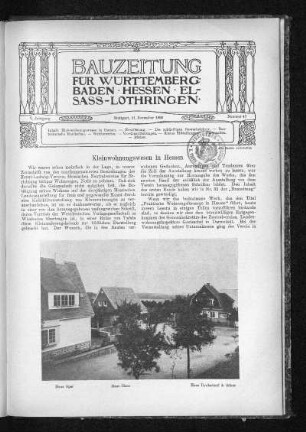 Kleinwohnungswesen in Hessen