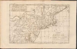 Carte De La Partie Nord, Des Etats Unis, De L'Amérique Septentrionale