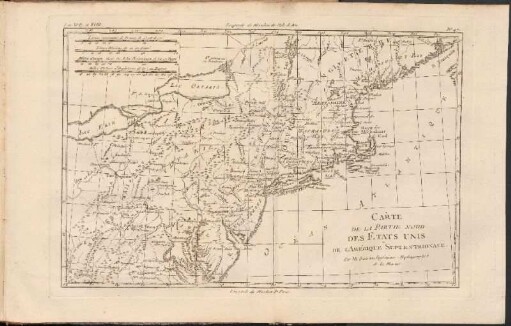 Carte De La Partie Nord, Des Etats Unis, De L'Amérique Septentrionale