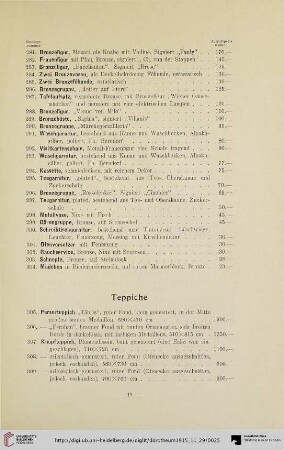 Teppiche (Nr. 305-331)