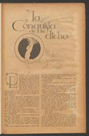 La conquista de la dicha : Ilustró Carault