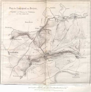 Plan der Umgegend von Bergen.