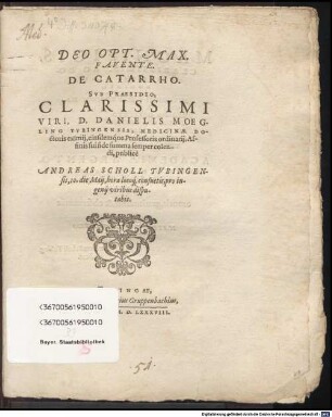 De catarrho