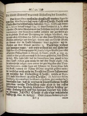 Der siebende Einwurff - Der sechtzehnde Einwurff