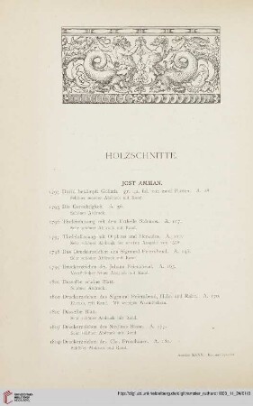 Holzschnitte (Nr. 1794 - 2033)