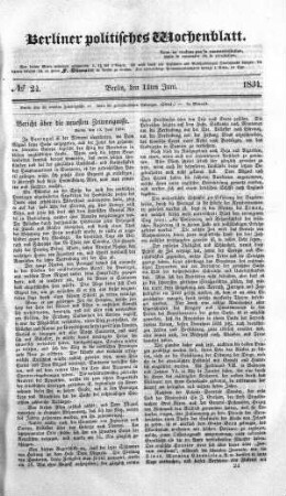 No 24, 14. Juni 1834