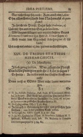 XXV. De Tribus Statibus Hierarchicis.