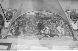 Geschichte der Sieben Gründer des Servitenordens, Grundsteinlegung zur Kirche von Santa Maria in Cafaggio