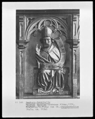 Grabower Altar — Verkündigung; die Kirchenväter — Chrysostonius [Johannes Chrysostomus?]