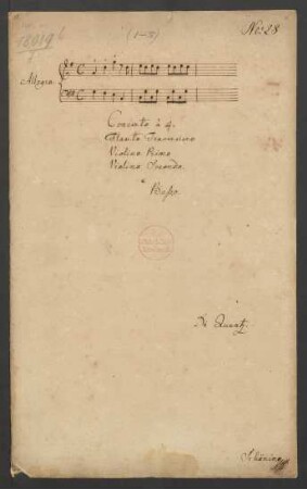 Konzerte; fl, strings, b; G-Dur; QV 4: 4; GroF 1586