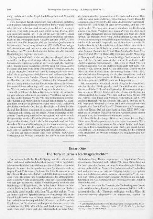 903 - 910 Die Tora in Israels Rechtsgeschichte