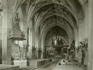 Danzig. Katharinenkirche, Inneres nach Osten
