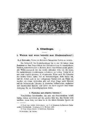 Warum und wozu betreibt man Kinderstudium