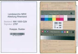 Entnazifizierung Gustav Hueppe , geb. 04.02.1903 (Bahnsekretaer)