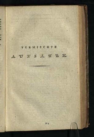 Vermischte Aufsätze