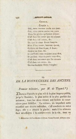 19. De La Bonne Chere Des Anciens.