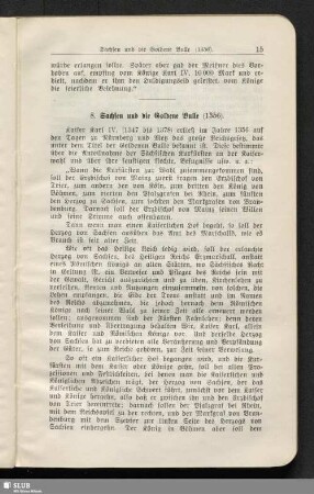 8. Sachsen und die Goldene Bulle (1356)