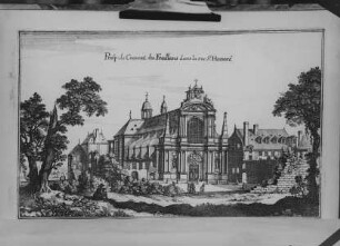 Paris, Convent et Église des Feuillantines, Ansicht von Nordwesten