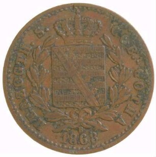 Münze, Pfennig, 1868