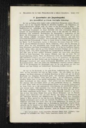 P. Lacordaire als Jugendapostel : ein Gedenkblatt zu seinem fünfzigsten Todestage