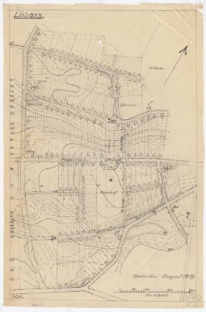 Teilbebauungsplan für Lübars, Berlin-Reinickendorf: Lageplan 1:2000