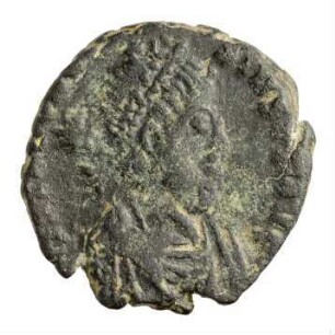 Münze, Aes 4, 406 - 408 n. Chr.