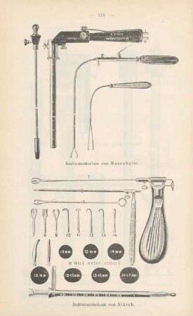 Instrumentarium von Rosenheim ; Instrumentarium von Starck